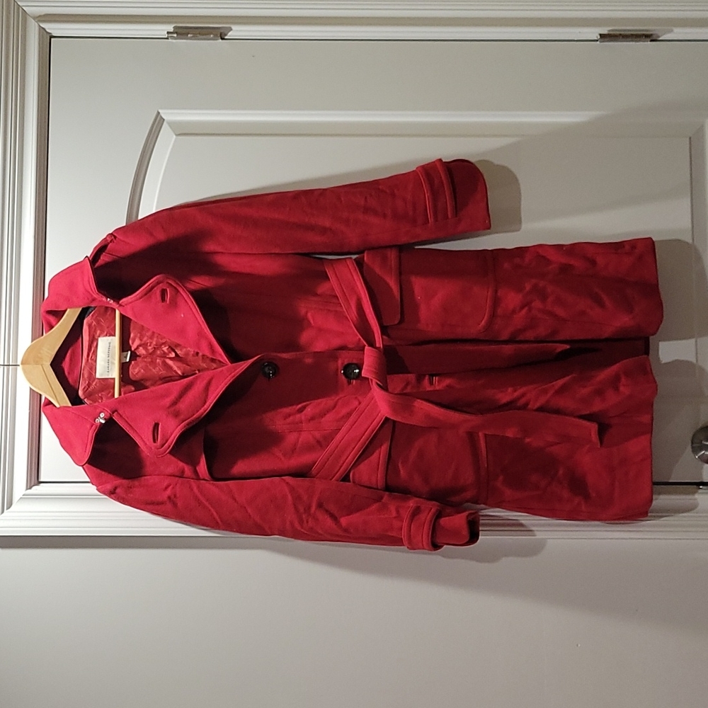 Banana Republic Red Wool Coat